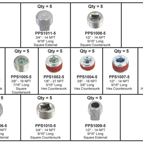 Pipe Plug PIPE PLUG KIT IMPERIAL PPSK1 - Premier