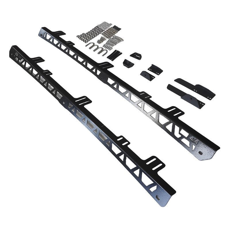 Steel Black Backbone Mount Roof Rack Fit For Mitsubishi Pajero 1999-ON PRCB-MB001 - Machter