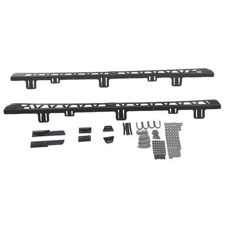 Steel Black Backbone Mount Roof Rack Fit For Mitsubishi Pajero 1999-ON - Machter