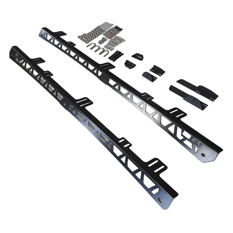 Steel Black Backbone Mount Roof Rack Fit For Mitsubishi Pajero 1999-ON - Machter