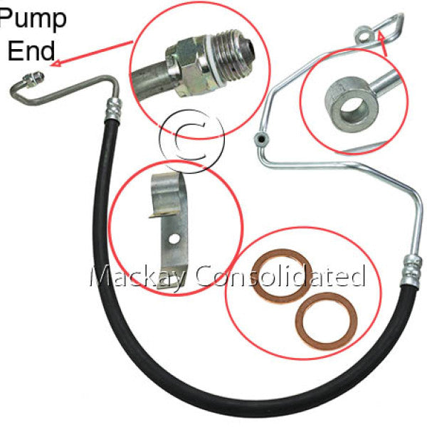 Hose - Power Steering FORD BA BF V8 24V & 32V PSH1025 - MACKAY