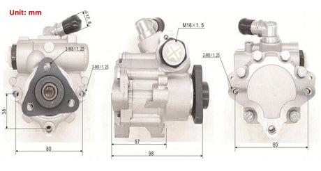 Power Steering Pump w/o Reservoir Fit For BMW E36 318i 318is 318ti 1.9L 1996-1999 - Machter