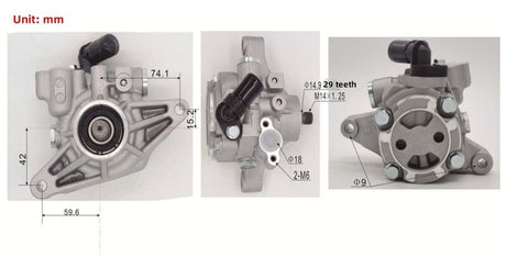 Power Steering Pump Without Pulley Fit For Honda Civic FD FA 1.8L R18A 2006-2012 56110-RNA-A01 - Machter