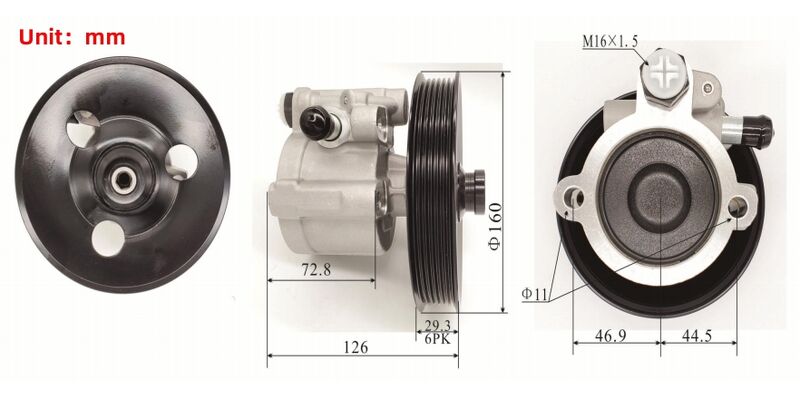 Power Steering Pump Fit For Holden Commodore V8 5.7L Gen3 LS1 VT VX VU VY WH WK - Machter