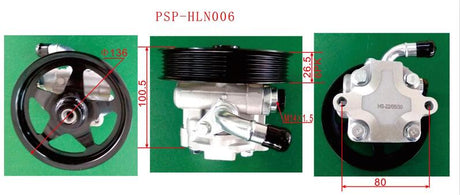 Power Steering Pump With Pulley(136mm) Fit For Holden Commodore VE VZ V6 - Machter