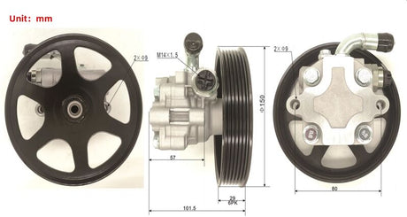 Power Steering Pump With Pulley (150mm) Fit For Holden Commodore VZ/VE/VF 08/04-12/17 - Machter
