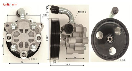 Power Steering Pump With Belt Pulley Fit For Jeep Commander XK XH Grand Cherokee III WH WK - Machter