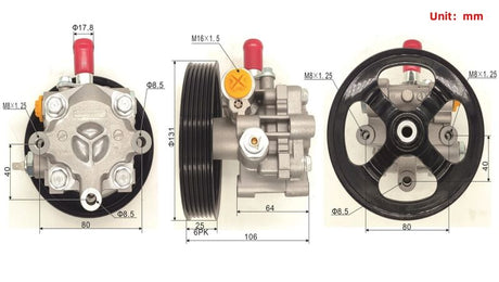 Power Steering Pump Fit For Mitsubishi Outlander ZG ZH 2.0L 2.4L 2006-2012 - Machter