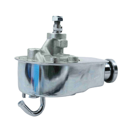 Power Steering Pump Fit For Chevrolet SB BB Saginaw Key Way 5/8 Shaft Chromed - Machter