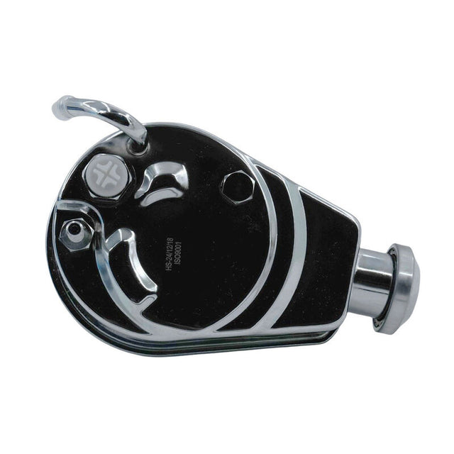 Power Steering Pump Fit For Chevrolet SB BB Saginaw Key Way 5/8 Shaft Chromed PSP-MER002M - Machter