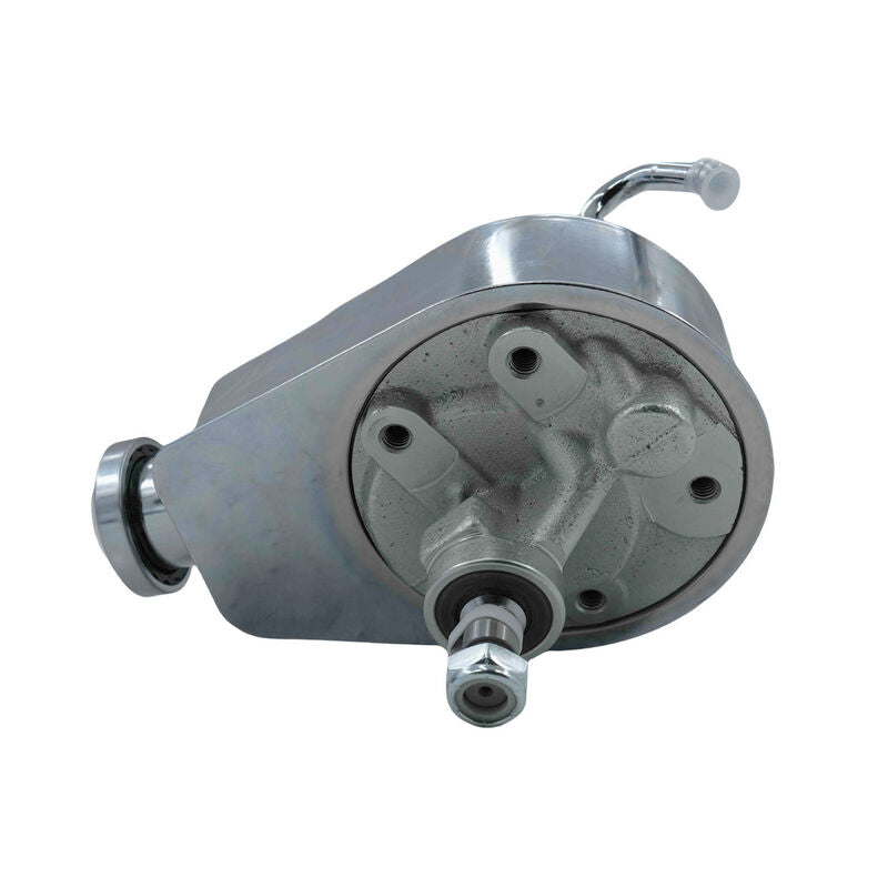Power Steering Pump Fit For Chevrolet SB BB Saginaw Key Way 5/8 Shaft Chromed PSP-MER002M - Machter