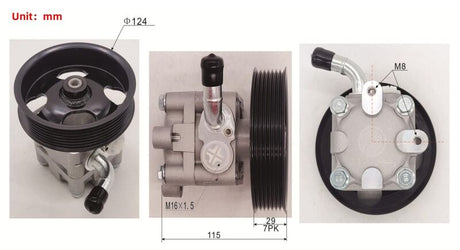 Power Steering Pump With Pulley Fit For Nissan Altima D32 L32 Maxima J32 2.5L 3.5L Murano Z51 2007-2014 - Machter