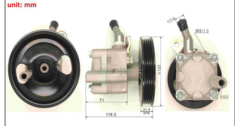 Power Steering Pump With Pulley Fit For Nissan Pulsar N16 Almera II N16 Sunny IV N16 - Machter