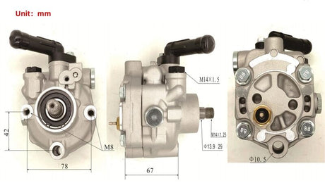 Power Steering Pump Fit For Subaru Impreza WRX STI 2.0L EJ205 2.5L EJ255 2002-2007 - Machter