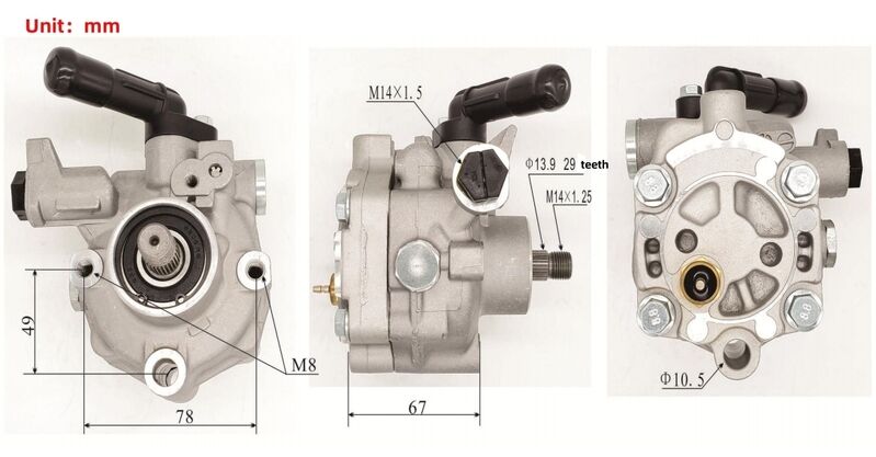 Machter Power Steering Pump Without Pulley Fit For Subaru Liberty GT Impreza WRX G3 Forester Petrol Turbo Only 34430-FG040 PSP-SB002M - Machter