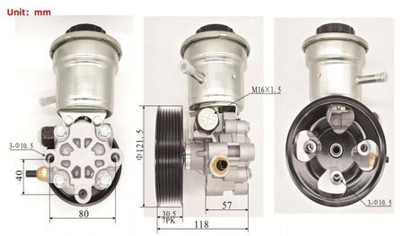Power Steering Pump Fit For Toyota Fortuner Hilux Innova 2.0L 1TR 2.7L 2TR 05-14 Hiace TRH 05-On - Machter