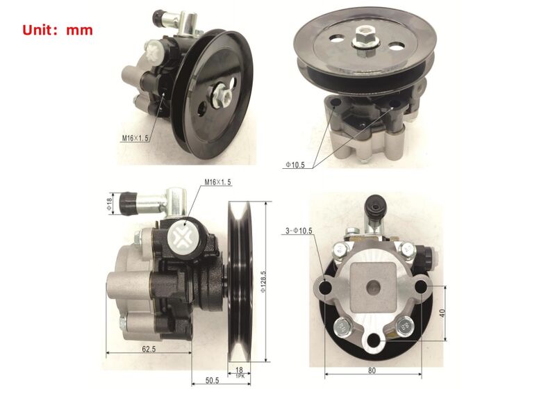 Power Steering Pump Fit For Toyota Hiace H100 LH10 LH11 I4 2.4L 2.8L 3.0L 1990-2004 PSP-TA013MHS - Machter