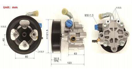Power Steering Pump Fit For Toyota Camry ACV40 ACV30 RAV4 ACA36 ACA28 2.4L 2AZ-FE - Machter