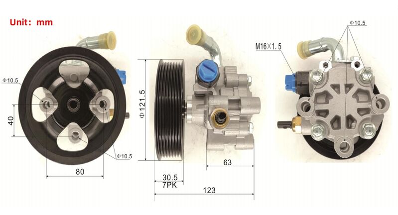 Power Steering Pump Fit For Toyota Camry ACV40 ACV30 RAV4 ACA36 ACA28 2.4L 2AZ-FE PSP-TA014M - Machter