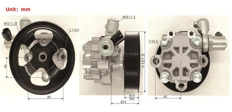 Power Steering Pump Fit For Toyota Prado GDJ150R 2.8L Turbo Diesel 1GD-FTV Engine 2015-ON - Machter