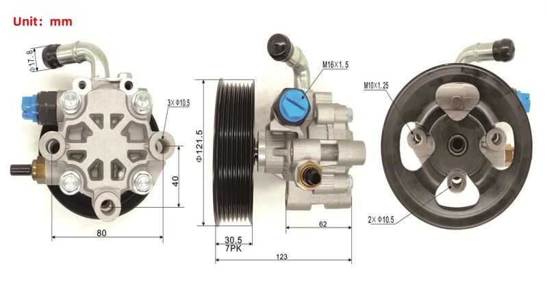 Power Steering Pump Fit For Toyota Landcruiser Prado 120 4.0L Petrol 2003-2009 - Machter