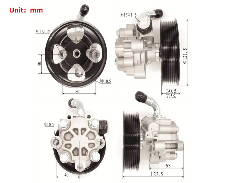 Power Steering Pump With Pulley Fit For Toyota Hilux Revo GUN122 GUN123 GUN136 2.4 2.8L 2015-ON PSP-TA022M - Machter