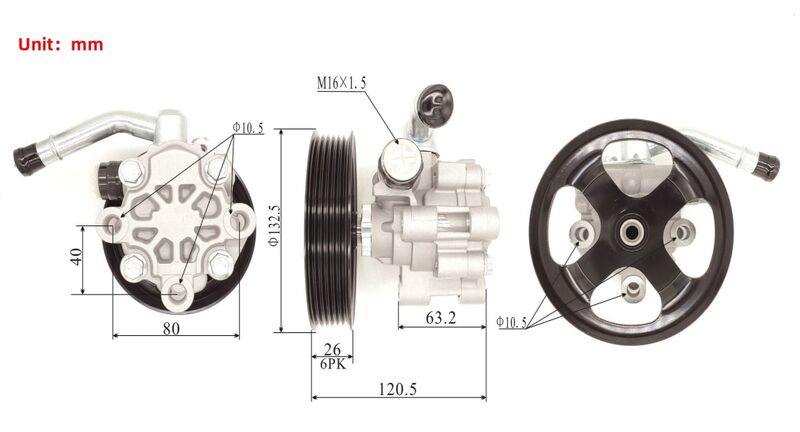 Power Steering Pump Fit For Toyota Landcruiser UZJ100 1998-2007 - Machter