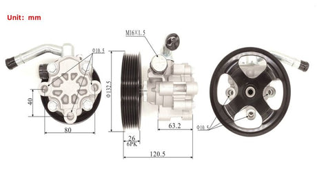 Power Steering Pump Fit For Toyota Landcruiser UZJ100 1998-2007 - Machter