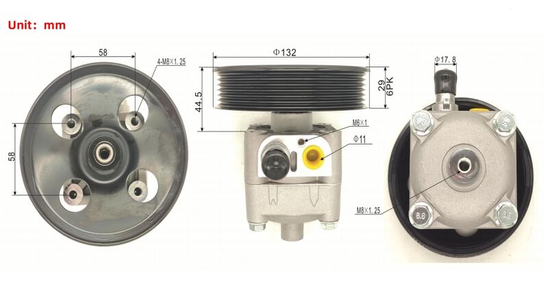 Power Steering Pump Fit For Volvo S60 V70 XC70 S80 XC90 2.4 D5 30665100 36050559 - Machter