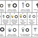 Sump Plug Kit S/PLUG KIT STD/FIBRE WASHER PSPK1 - Premier - Sump Plugs & Washers - Premier