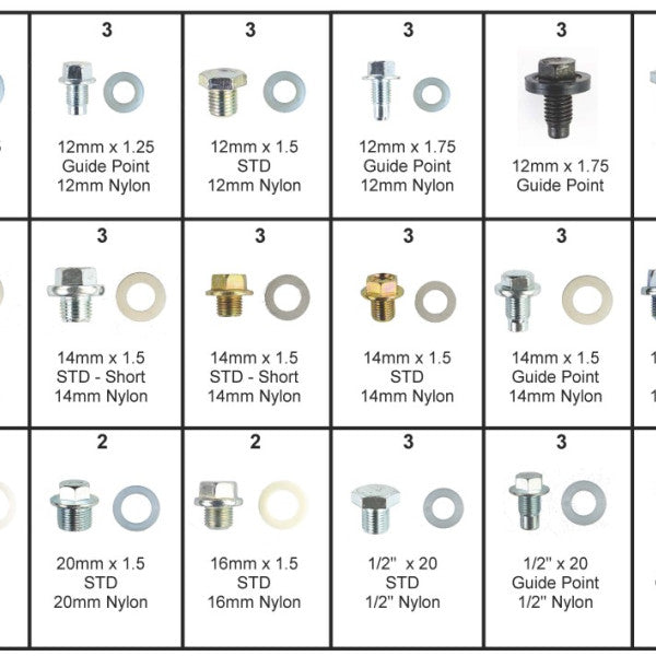 Sump Plug Kit S/PLUG KIT STD/NYLON WASHER PSPK3 - PREMIER