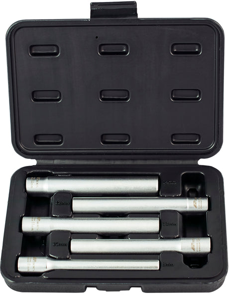 5 Piece 120mm 3/8” Drive 6PT CR-V Extra Long Socket Set - PKTool