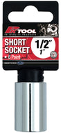 1” 6PT 1/2” Drive SAE CR-V Regular Socket - PKTool