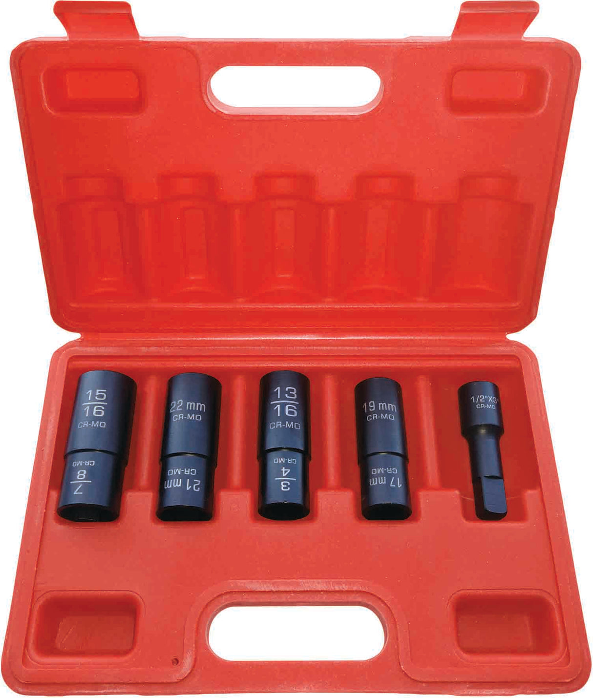 6PT CR-V Thin Walled Flip Impact Socket Set - PKTool