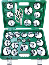Oil Filter Removal Kit 27pc Cup Style Kit with Two Gripper Oil Wrenches - ProKit