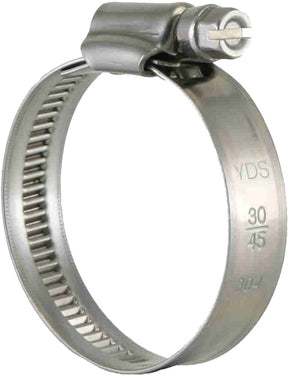 12mm Wide Stainless Steel Worm Drive 30-45mm Hose Clamp 10 Pieces - PKTool