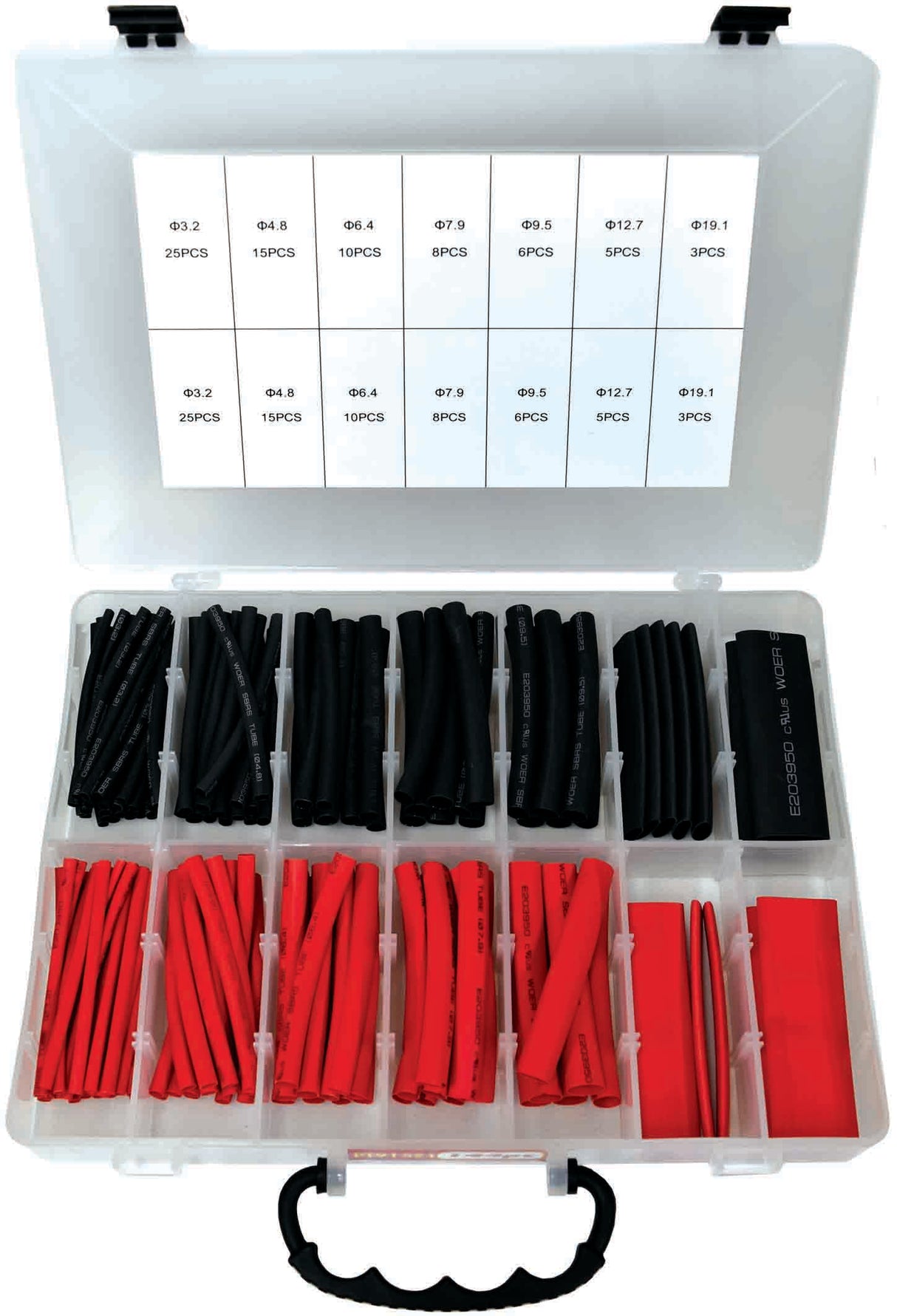 144 Piece Duel Wall Adhesive Heat Shrink Tube Assortment Kit - PKTool