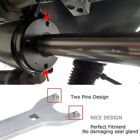Hydraulic Steering Cylinder Seal HS5157 & Bracket Puller & Bleed Kit For Seastar PULLER-002 - Machter
