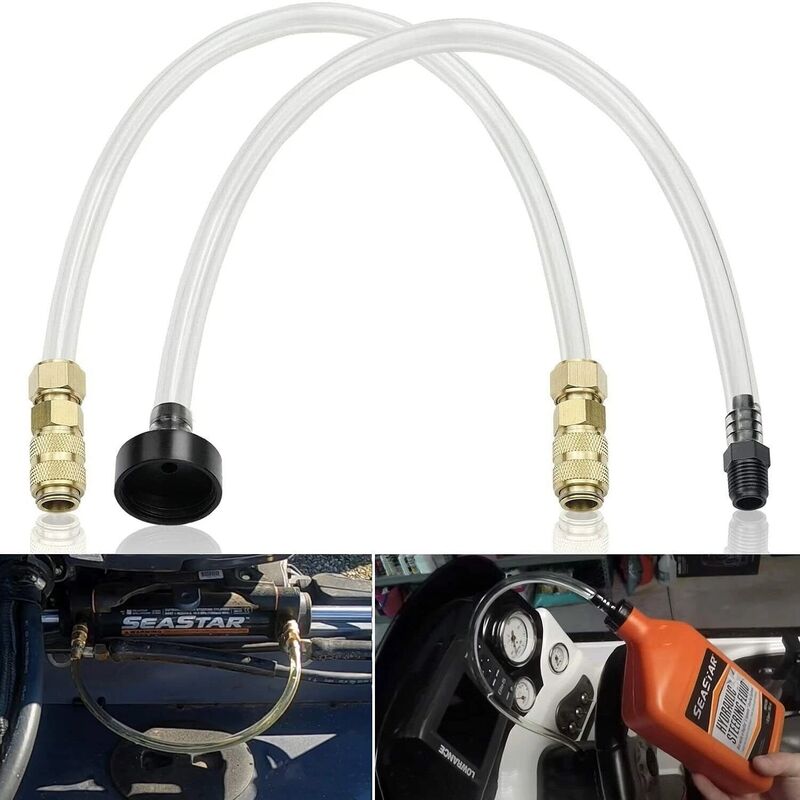Hydraulic Steering Cylinder Seal HS5157 & Bracket Puller & Bleed Kit For Seastar PULLER-002 - Machter