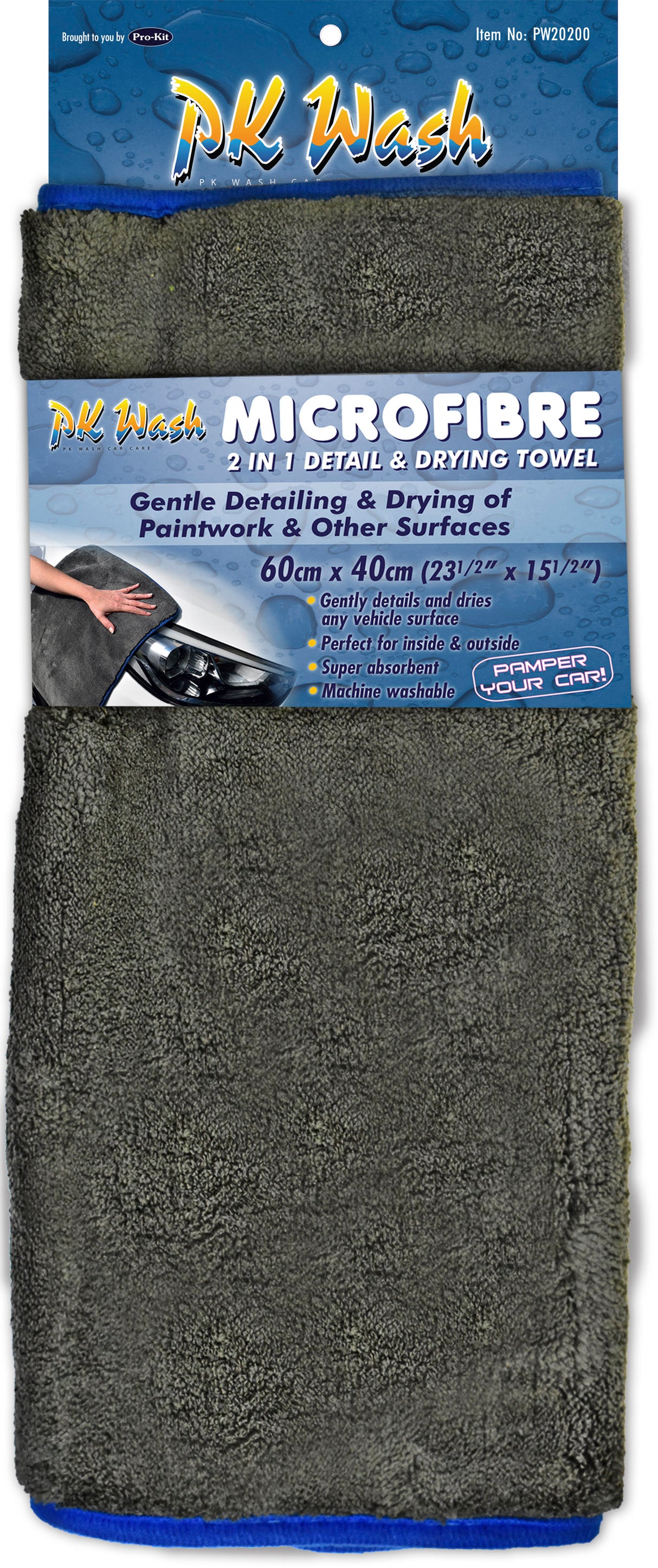 Microfibre 2 In 1 Detail & Drying Towel - PK Wash