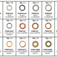 Sump Plug Washer Kit SUMP PLUG WASHER KIT VARIOUS PWK1 - PREMIER