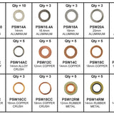 Sump Plug Washer Kit SUMP PLUG WASHER KIT VARIOUS PWK1 - Premier - Sump Plugs & Washers - Premier