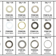 Sump Plug Washer Kit SUMP PLUG WASHER KIT NYLON/ALU PWK3 - PREMIER