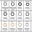 Sump Plug Washer Kit SUMP PLUG WASHER KIT FIBRE/CRU PWK4 - PREMIER