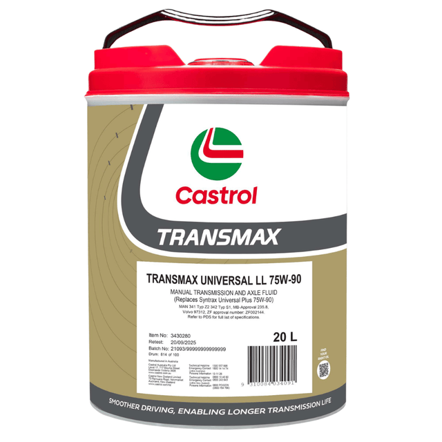 TRANSMAX Universal LL 75W - 90 20L - Castrol - Gear & Differential Oils - Castrol