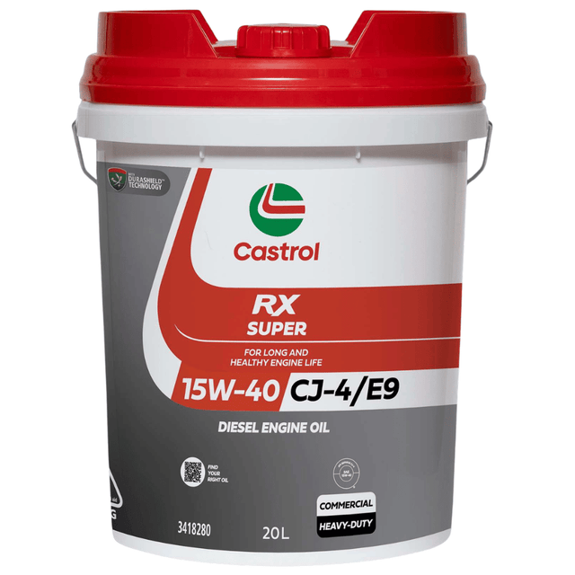RX Super 15W - 40 CJ - 4/E9 20L - Castrol - Diesel Engine Oil - Castrol