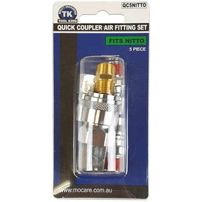 NITTO Equivalent Quick Coupler Kit, 5 Piece Set - Tool King
