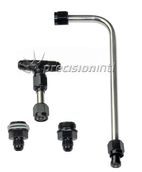 Fuel Line #6AN Black Dual MET Block Carbs 7/8" QF34600BKQFT - Quick Fuel - Fuel Hoses & Lines - Quick Fuel