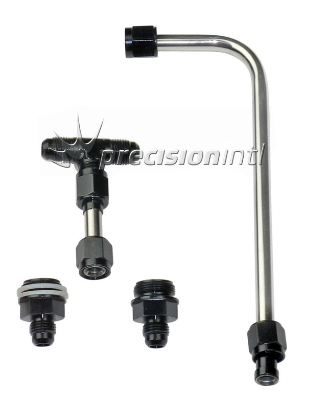 Fuel Line #6AN Black Dual MET Block Carbs 7/8" QF34600BKQFT - Quick Fuel - Fuel Hoses & Lines - Quick Fuel