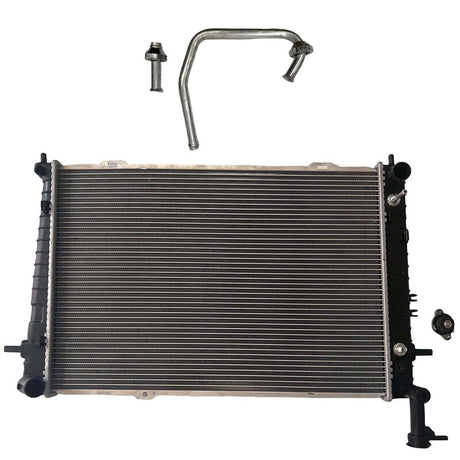 Aluminium Radiator With Cap Fit For Kia Sportage KM Hyundai Tucson JM 4Cyl 2.0L 6Cyl 2.7L 05/2005-07/2010 - Machter